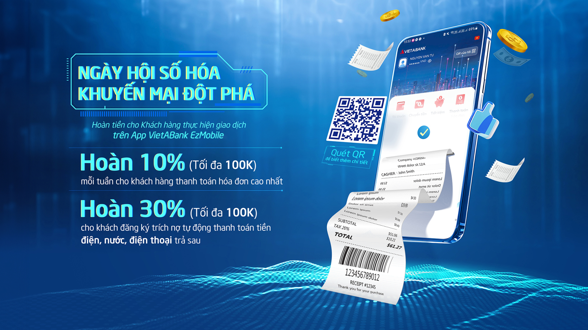NGÀY HỘI SỐ HÓA – KHUYẾN MẠI ĐỘT PHÁ CÙNG VIETABANK 